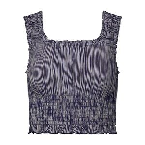 Rachel Parcell Striped Navy Sleeveless Top-Sz S